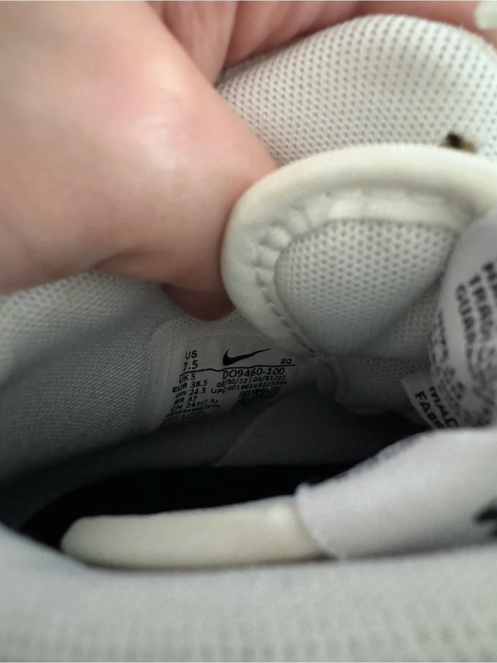 Nike size women’s